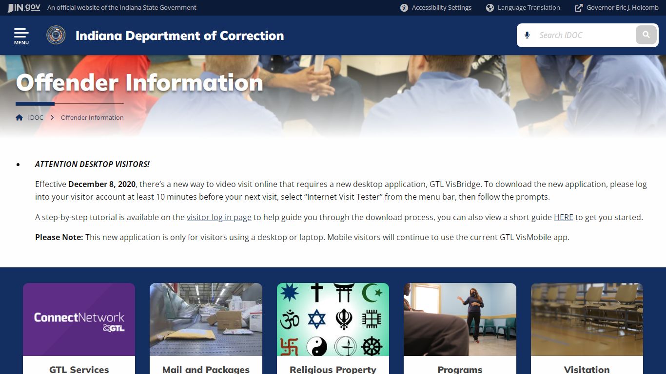 IDOC: Offender Information